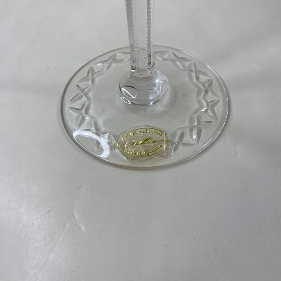 Rogaska Gallia Cut Lead Crystal Set 2 10" Etched Candle Stick Holders Vintage - Picture 4 of 13